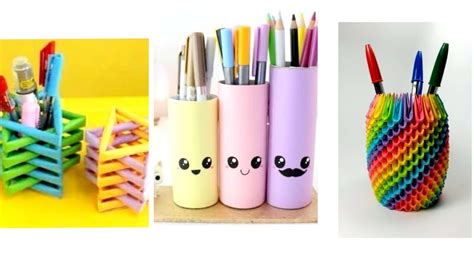 8 Easy Pen Holder Diy Paper Youtube