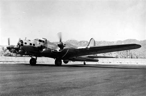 XB-38 Flying Fortress warming up its engines | World War Photos