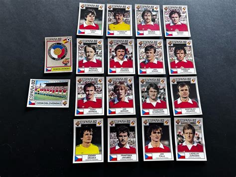 Panini Espa A World Cup Team Ceskoslovensko Loose Stickers