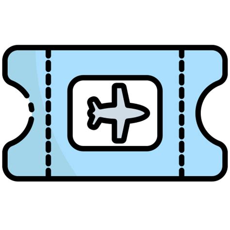 Plane ticket Generic Outline Color icon