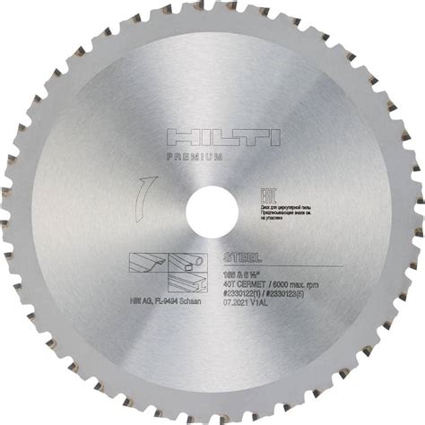 Hilti In Teeth Carbide Circular Saw Metal Cutting Blade