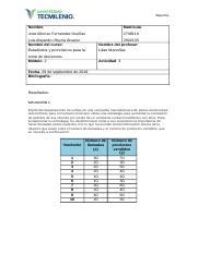 Actividad Estadistica Docx Reporte Nombre Matr Cula Jos Alfonso