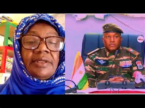 Message De Madame Aminatou Au G N Ral Tciani Pr Sident Du Niger Youtube