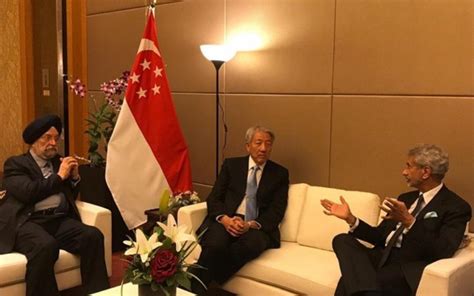 Jaishankar Holds Talks With Singapore Senior Minister