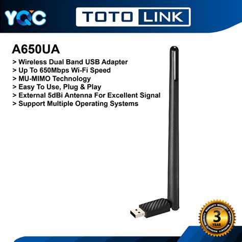 Totolink A650ua Wireless Usb Adapter A650ua Mu Mimo Dual Band Usb