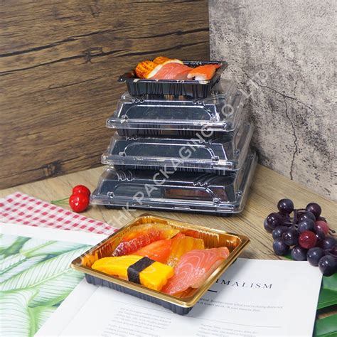 To Go Plastic Disposable Containers For Food Packaging Square Sushi Box