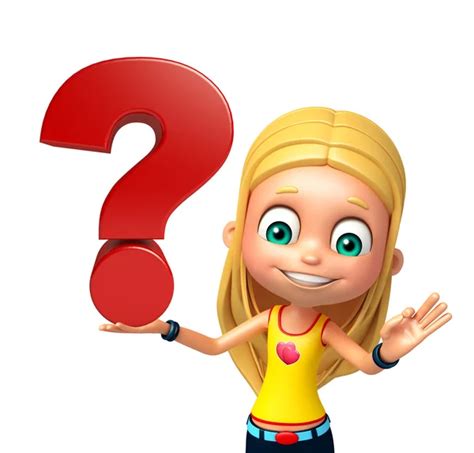 Kid Girl With Question Mark Sign — Stock Photo © Visible3dscience