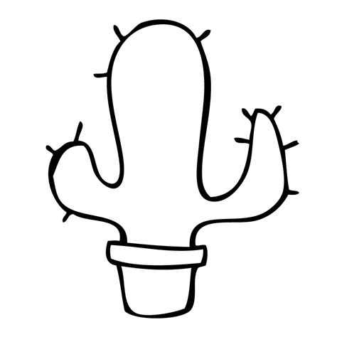 Cactus Drawing Easy | Free download on ClipArtMag