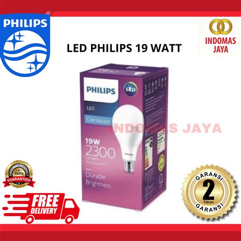 Jual Lampu Bohlam Led Philips 19 Watt 19w 19watt 19 W Nyala Putih