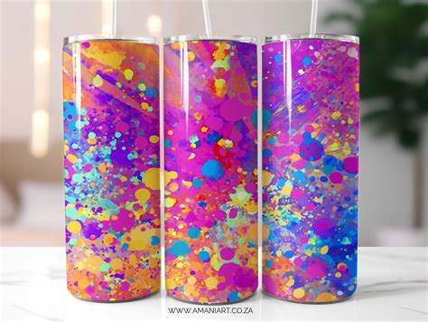 Abstract Skinny Tumbler Amani Art