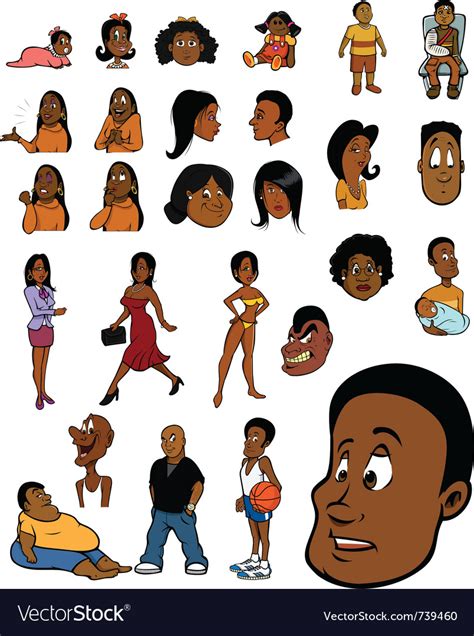 Black people Royalty Free Vector Image - VectorStock