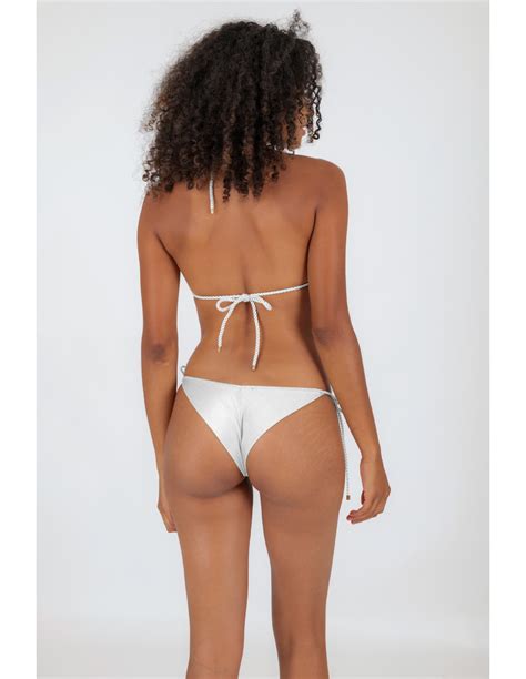 Bikini Bottoms Bottom Shimmer White Cheeky Rope Brand Rio De Sol