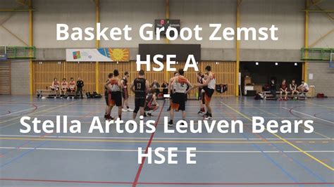 Basket Groot Zemst HSE A Stella Artois Leuven Bears HSE E 27 April