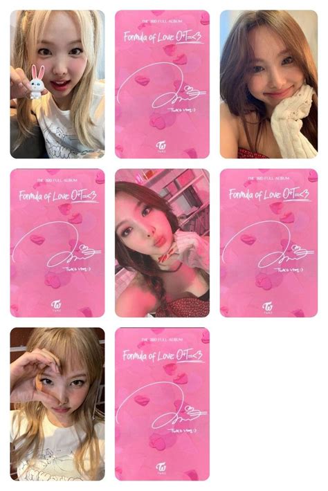 Nayeon Photocards♡ Шаблоны карт Карта Коллекционные карточки