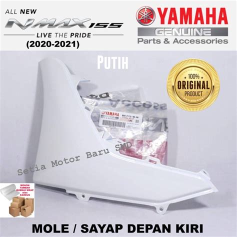 Jual Mole Side Cover Lumpur Sayap Depan Nmax Putih Kiri Asli