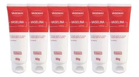 Vaselina Sólida Hidratante Vasemax Kit Com 6 60g Cada