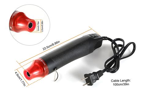 Heat Gun Shrink Hot Air Temperature Electric Power Nozzles Tool W Hand Hold EBay