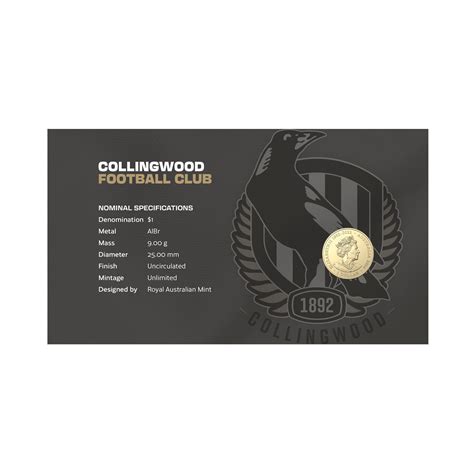 Afl Collingwood Postal Numismatic Cover Pnc Postal Numismatic