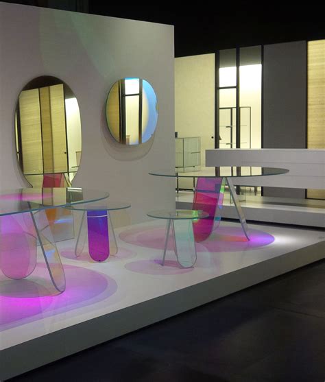 Tavolo Rotondo Shimmer Di Glas Italia Multicolore Made In Design