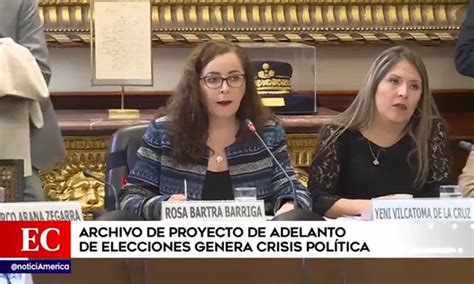 Comisión De Constitución Archivó Proyecto De Ley De Adelanto De Elecciones