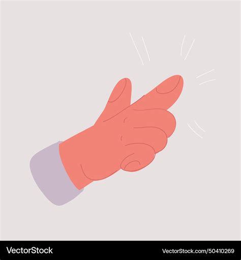 Right pointing hand Royalty Free Vector Image - VectorStock