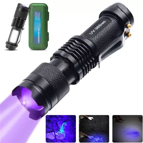 Linterna De Luz Negra Ultravioleta Potente Color De Insecto Escorpi N