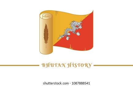 Bhutan Flag Bhutan History Stock Vector (Royalty Free) 1087888541 ...