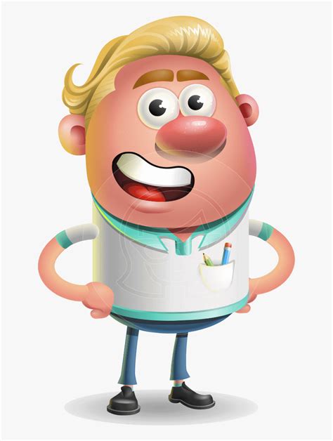 Blonde Hair Man Cartoon Vector 3d Character Aka Landon Cartoon With