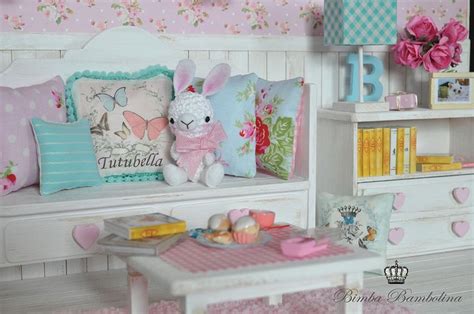 Ooak Diorama Shabby Tutubella Dollhouse Books Ooak Shabby