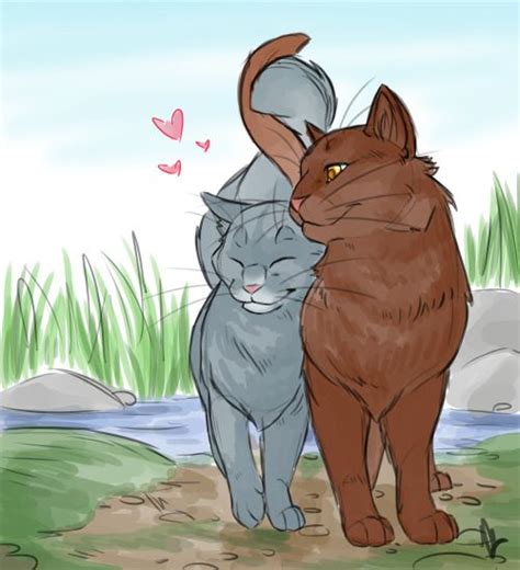 Arianwen44some Warriorcats Fanart Bluefur And Oakheartprobably One