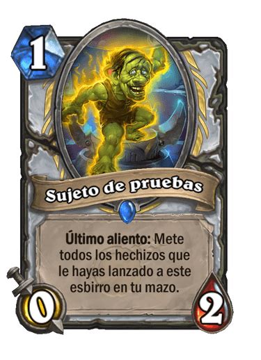 Sujeto De Pruebas Biblioteca De Cartas De Hearthstone