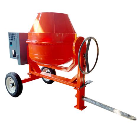 Liter Reversible Drum Electric Concrete Mixer With Towable Wheels