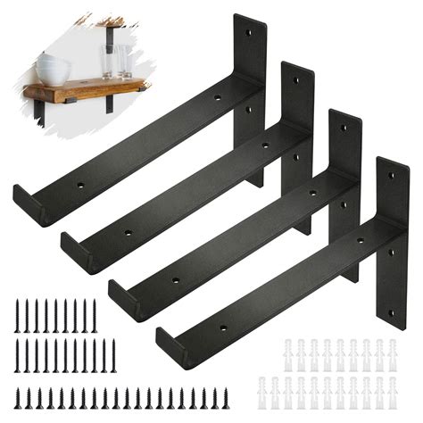 Buy LITLANDSTAR Shelf Bracket 4 PCS Heavy Duty Shelf Brackets