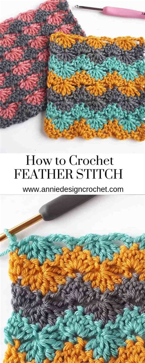 Feather Stitch Tutorial Annie Design Crochet