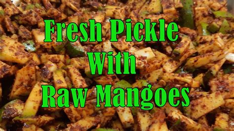 Mango Pickle Green Mango Pickle Recipe Kachi Keri Achar Instant