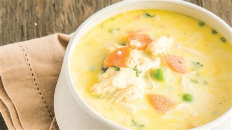 Sopa de pollo cremosa especial para tu hijo receta fácil