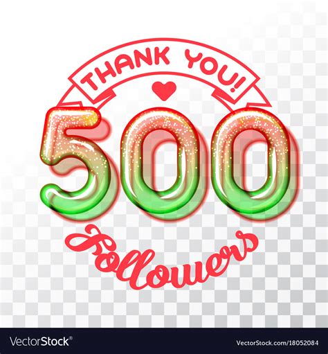 Thank You Followers Royalty Free Vector Image