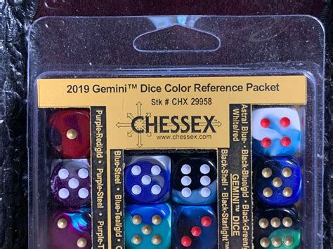 Chessex Dice Reference Pack Packet Catalog Gemini 2019 Etsy