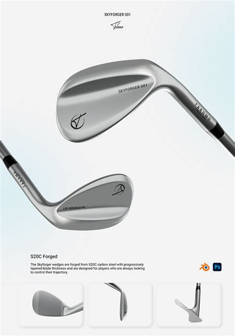 TAKOMO - Golf clubs 3D Modeling & Rendering on Behance