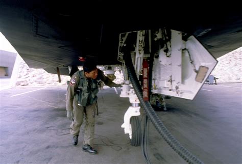 Maj Joe Bowley Of The Th Tactical Fighter Wing Performs A Preflight