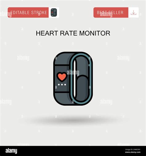 Heart Rate Monitor Simple Vector Icon Stock Vector Image Art Alamy