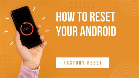 How To Reset Android Phone Factory Reset Android Youtube