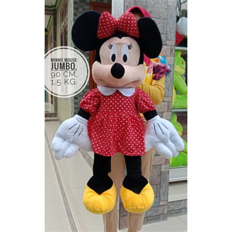 Jual Boneka Mickey Mouse Jumbo Boneka Minnie Mouse Jumbo Shopee