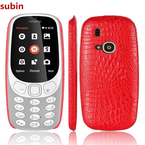 New arrival dla Nokia 3310 2017 przypadku 2 4nch luksusowe PU skóra