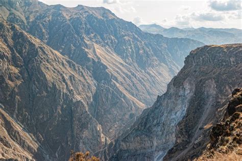 The World S Deepest Canyon Colca In Peru Stock Image Image Of Condor