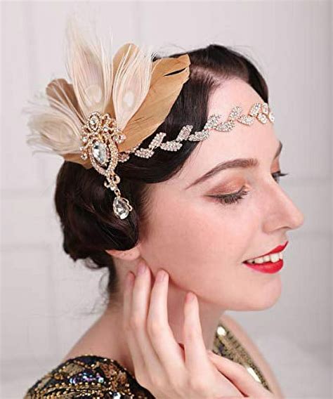 BABEYOND 1920s Flapper Hair Clip 20s Great Gatsby Headpiece Clip