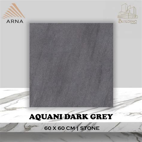 Jual Granite Lantai 6060 AQUANI DARK GREY MATT CARPORT ARNA SERIES