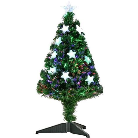 Sapin de Noël Artificiel Lumineux Fibre Christmas Gifts Optique 45 90