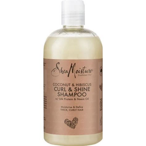 Shea Moisture Shampooing Femme Boucles Et Brillance Pour Cheveux Bouclés Sans Paraben à La Noix