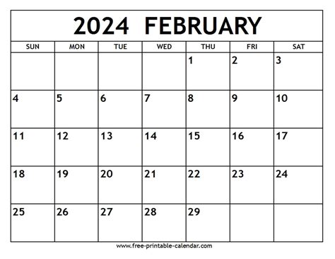 February 2025 Calendar Pdf Luz Girard